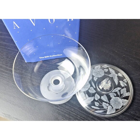 Vintage Avon Crystal Covered Candy Dish - Picture 3 of 4